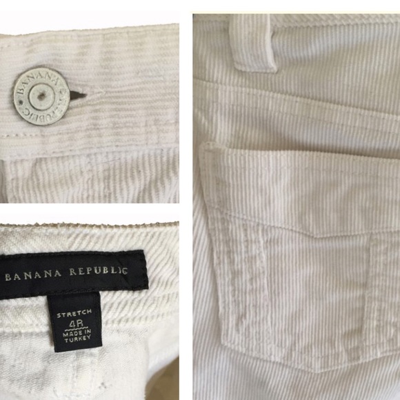 Banana Republic Pants - White Corduroy Pants